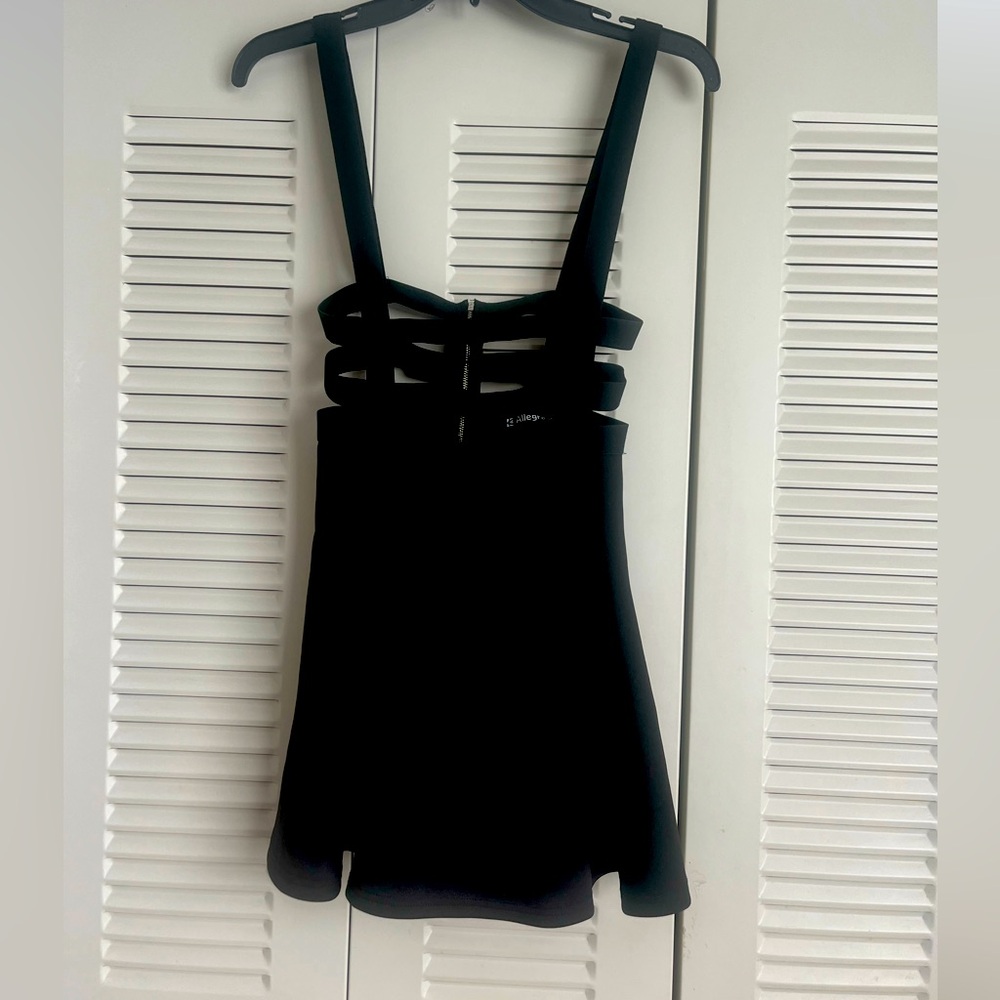 Elegant Black Strappy Dress